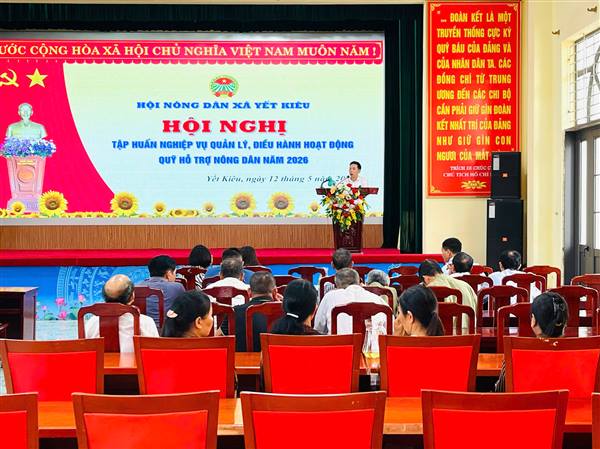 Tập huấn nghiệp vụ quản lý, điều hành hoạt động Quỹ Hỗ trợ nông dân năm 2026