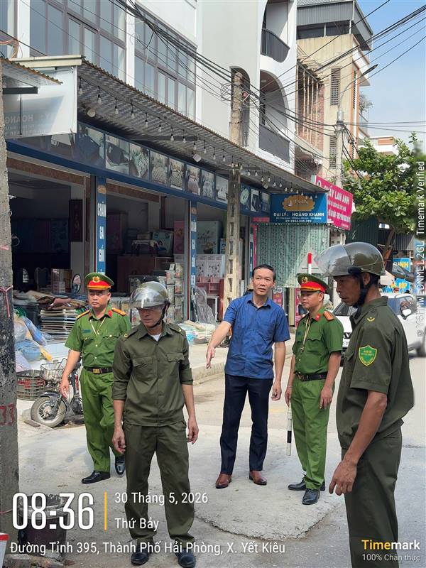 Kiên quyết lập lại trật tự công cộng tại các chợ họp bên đường giao thông trên địa bàn xã Yết Kiêu