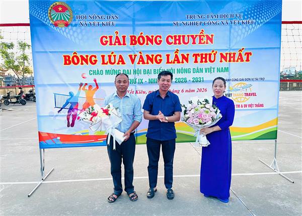 Giải bóng chuyền “Bông lúa vàng” xã Yết Kiêu lần thứ Nhất năm 2026 thành công tốt đẹp