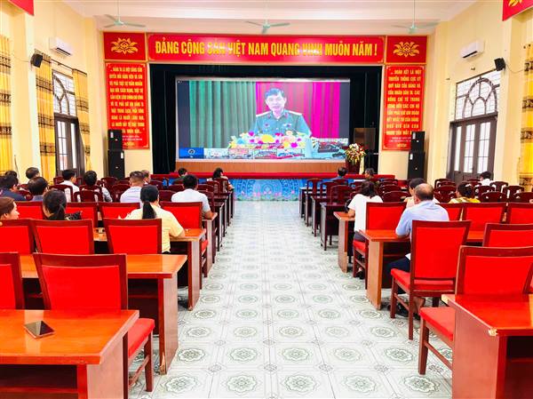 Xã Yết Kiêu tham dự hội nghị trực tuyến triển khai nhiệm vụ phòng thủ dân sự năm 2026