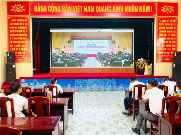 Xã Yết Kiêu tham dự Hội nghị quán triệt, triển khai Nghị quyết Đại hội đại biểu toàn quốc MTTQ Việt Nam lần thứ XI