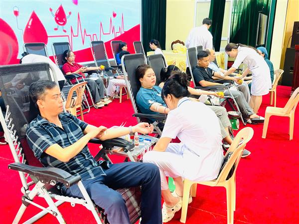 Xã Yết Kiêu tổ chức Ngày hội hiến máu tình nguyện năm 2026: “Yết Kiêu ngàn trái tim hồng”