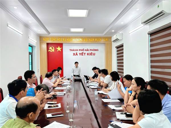 BAN ĐẠI DIỆN HĐQT NHCSXH THÀNH PHỐ HẢI PHÒNG KIỂM TRA, GIÁM SÁT HOẠT ĐỘNG TÍN DỤNG CHÍNH SÁCH TẠI XÃ YẾT KIÊU VÀ PHÒNG GIAO DỊCH NHCSXH GIA LỘC