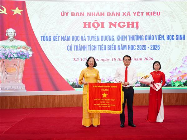 Xã Yết Kiêu tổ chức Hội nghị tổng kết năm học 2025 - 2026 và triển khai phương hướng, nhiệm vụ trọng tâm năm học 2026 – 2027