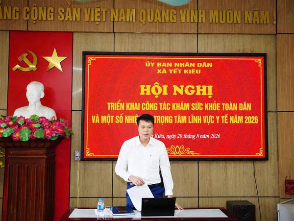 Xã Yết Kiêu triển khai công tác khám sức khỏe toàn dân năm 2026