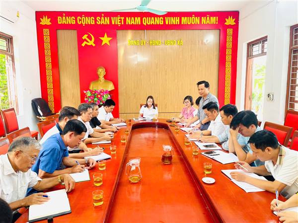 Xã Yết Kiêu giao ban công tác Mặt trận và các đoàn thể, triển khai nhiệm vụ trọng tâm tháng 8