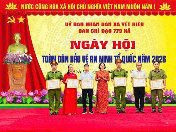 Xã Yết Kiêu tổ chức Ngày hội toàn dân bảo vệ an ninh Tổ quốc năm 2026