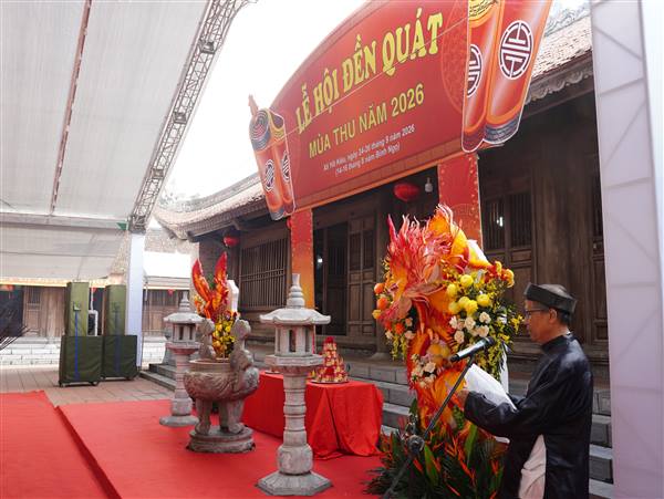 Lễ Cáo yết khai hội truyền thống Đền Quát mùa Thu năm 2026