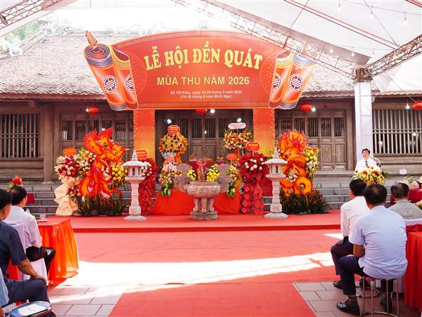 Tưng bừng khai hội Đền Quát mùa Thu năm 2026