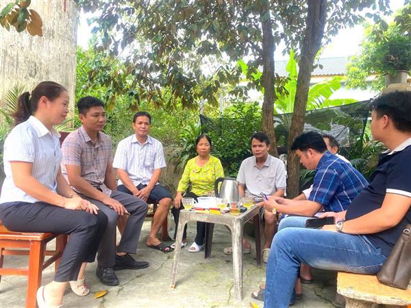 Hội Nông dân xã Yết Kiêu vận động nhân dân đồng thuận giải phóng mặt bằng dự án đường sắt