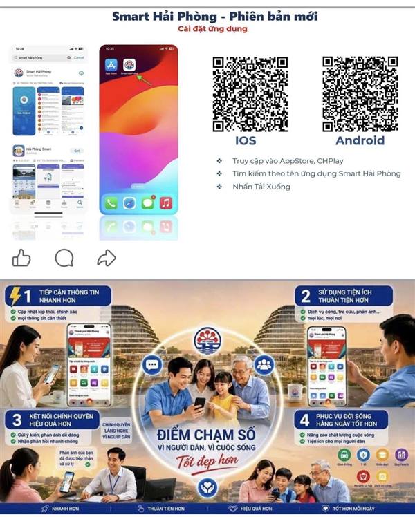 UBND xã Yết Kiêu triển khai cài đặt và sử dụng phiên bản mới Ứng dụng Smart Hải Phòng trên địa bàn xã