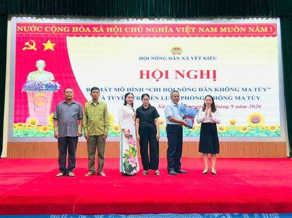 Xã Yết Kiêu ra mắt mô hình “Chi hội nông dân không ma túy”