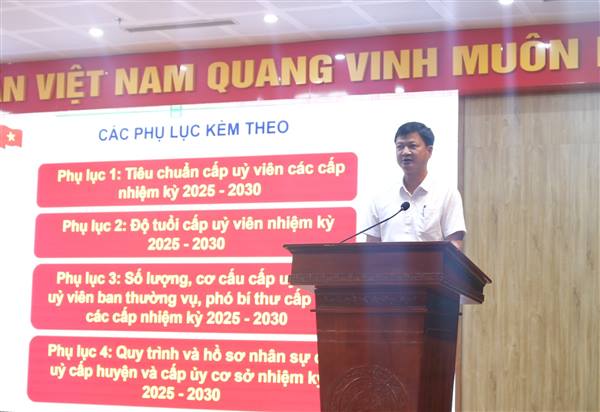 Huyện uỷ Thủy Nguyên: quán triệt, triển khai kế hoạch số 176-KH/HU và Thông tri số 28-TT/HU về Đại hội đảng cấp cơ sở tiến tới Đại hội Đảng bộ huyện lần thứ XXVI, Đại hội Đảng bộ thành phố lần thứ XVII tiến tới Đại hội Đại biểu toàn quốc lần thứ XIV của Đảng